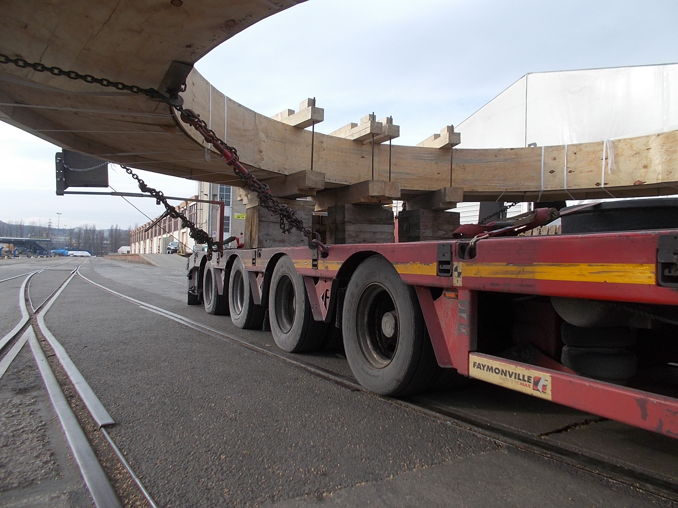 Delivery of the batch of oversized cargo to JINR, Dubna